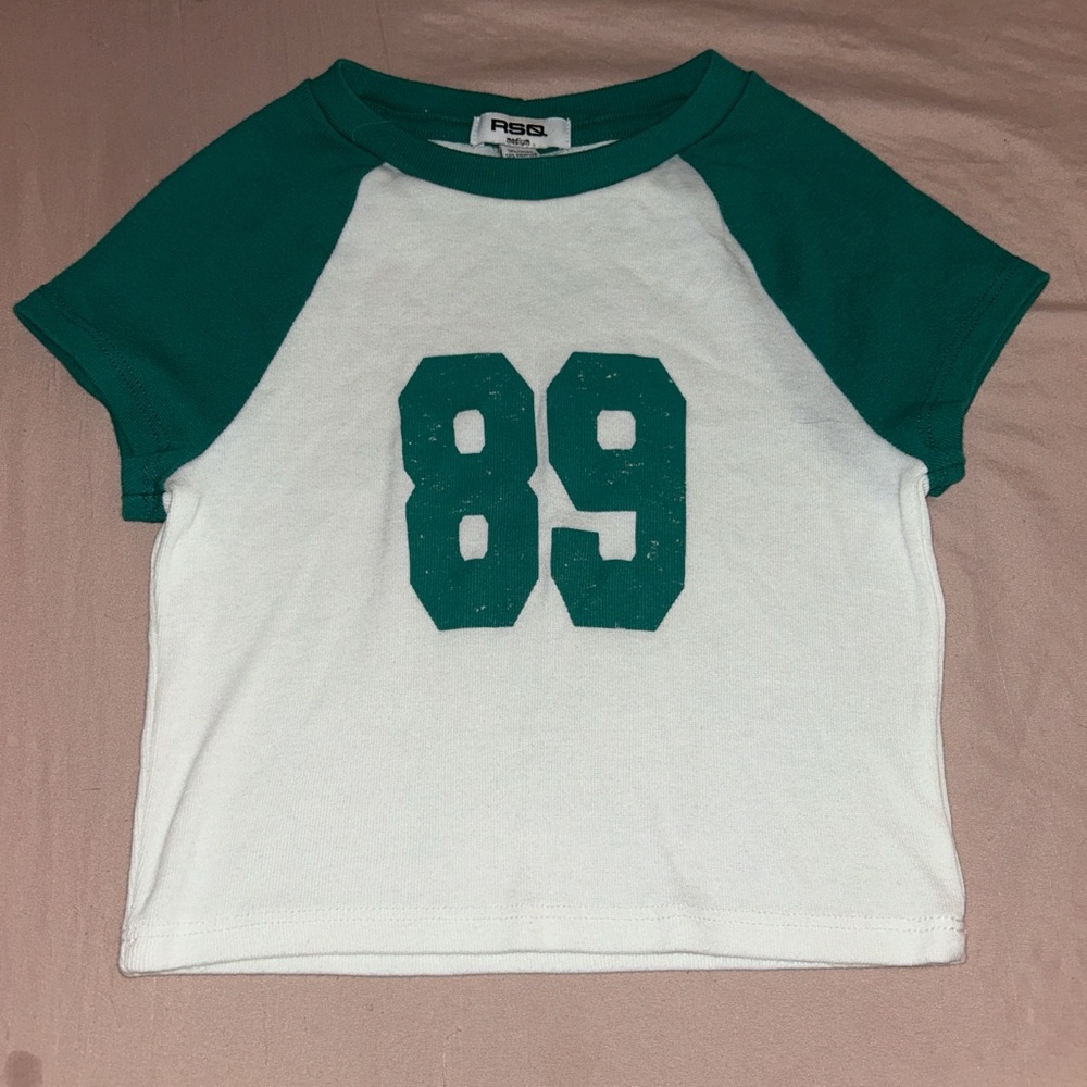 Crop Baseball Tee